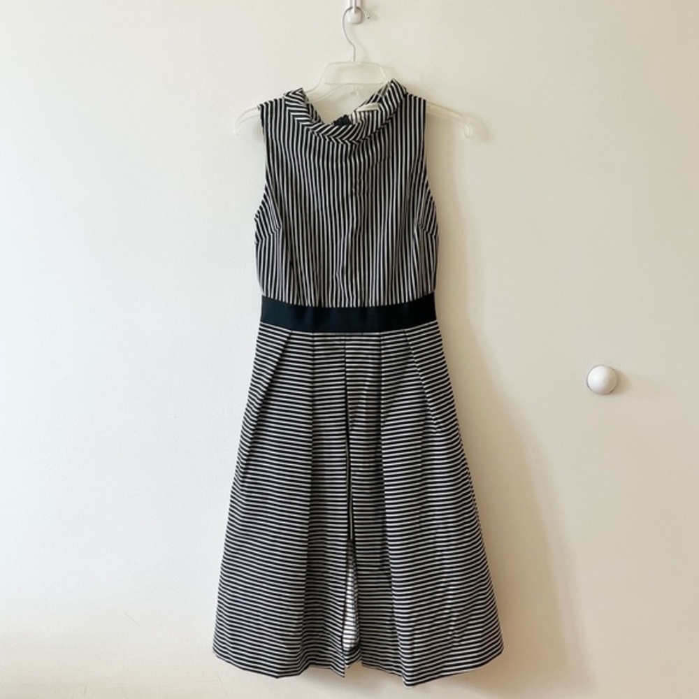 Eva mandes black and white dress